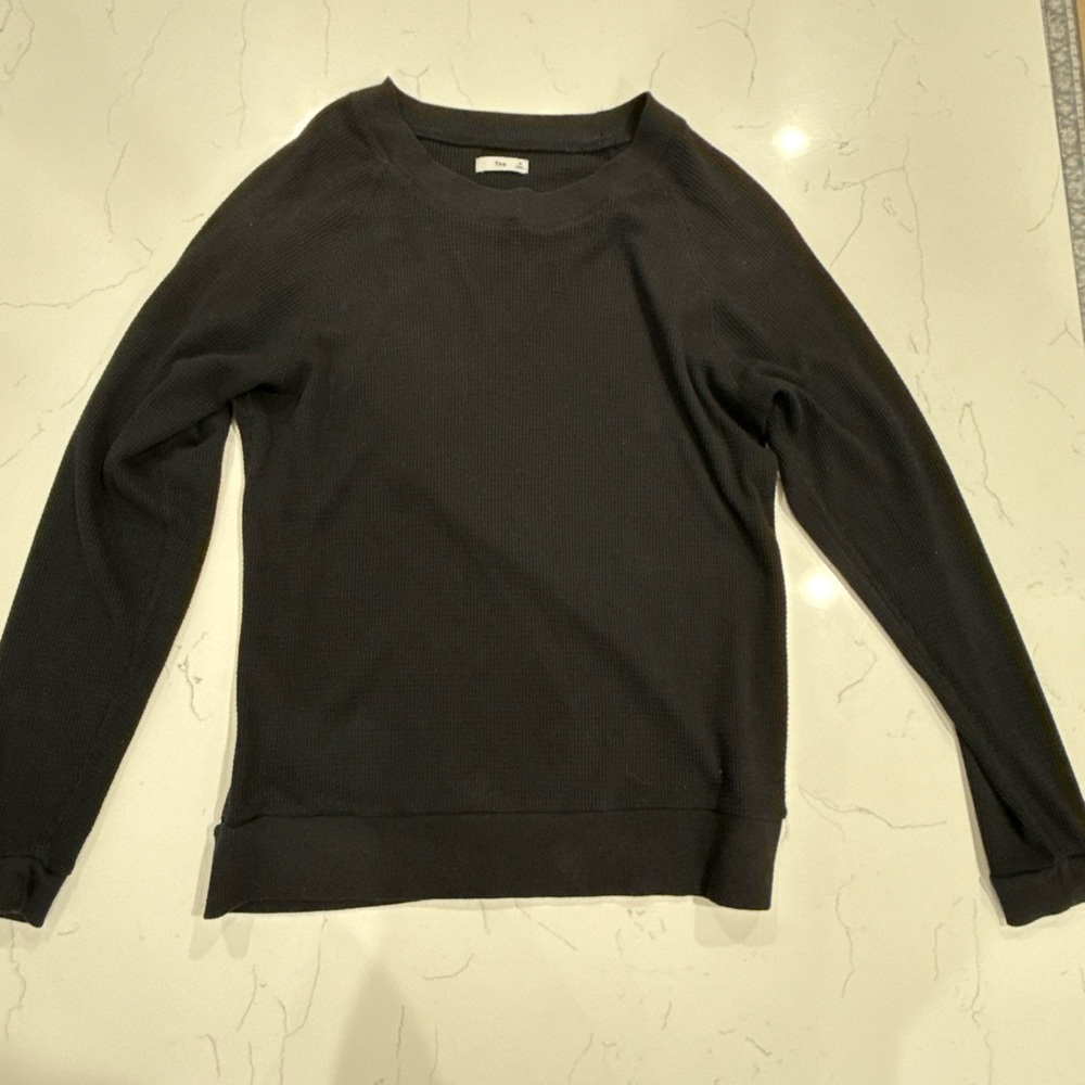 Aritzia TNA Waffle Scoop Neck Sweater Women’s Size Medium EUC